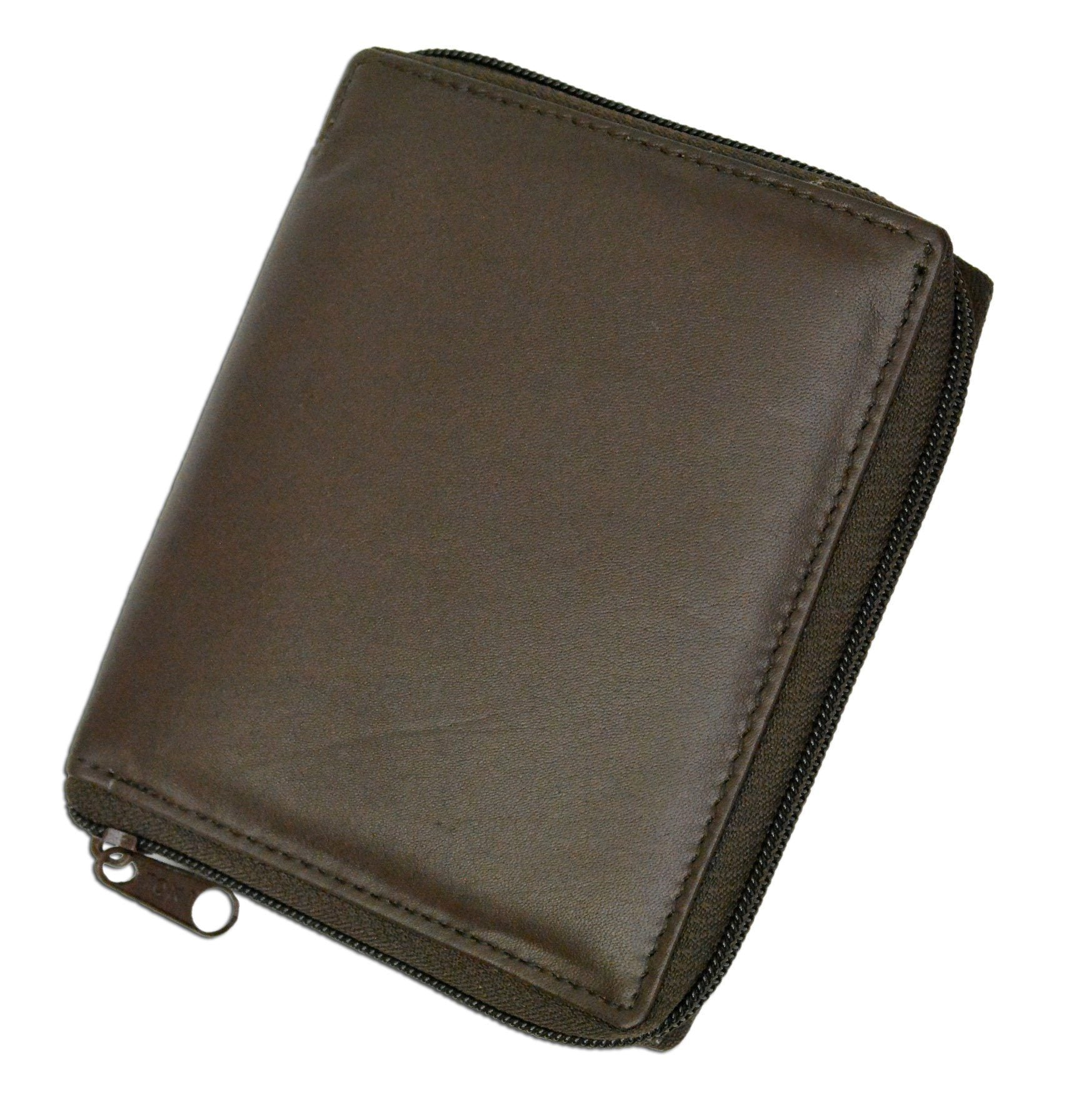 Deluxe RFID-Blocking Genuine Leather European Style Wallet - Brown