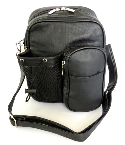 Genuine Leather Backpack - Black Color