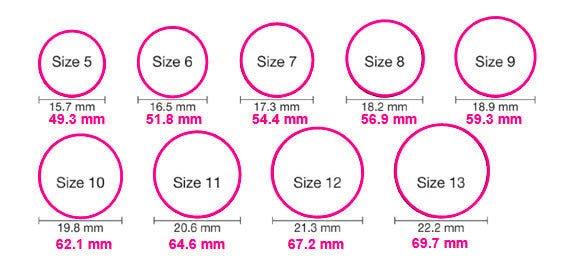 mens rings inside diameter sizer