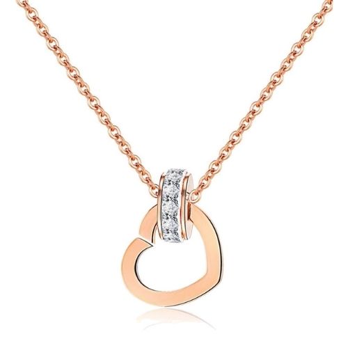 Jiwinci Heart Pendant Interlocking Necklace | Celovis