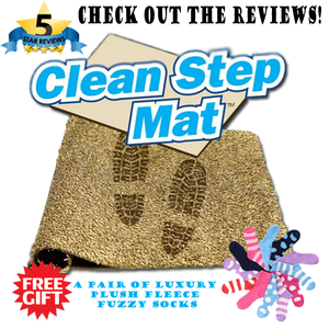 Clean Step Doormat With Super Absorbent Magic Fibers Efizzle