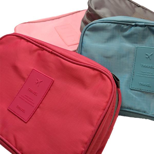 hanging toiletry bag with removable pouch