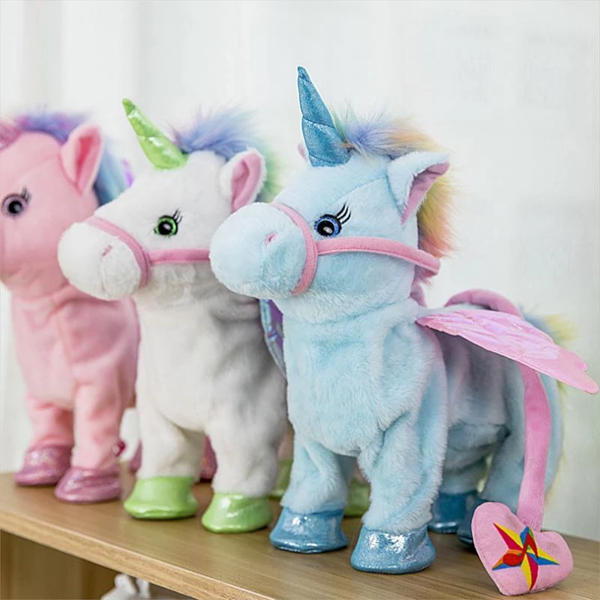 walking unicorn toy