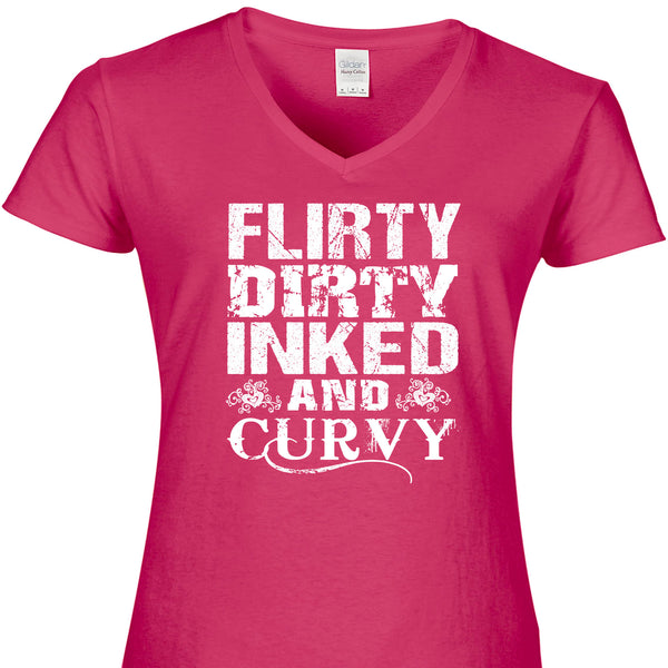 Flirty Dirty Inked And Curvy – TeeRocks.com