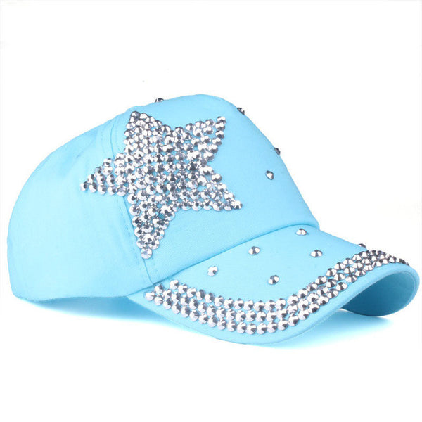 Rhinestone Star Baseball Cap – TeeRocks.com