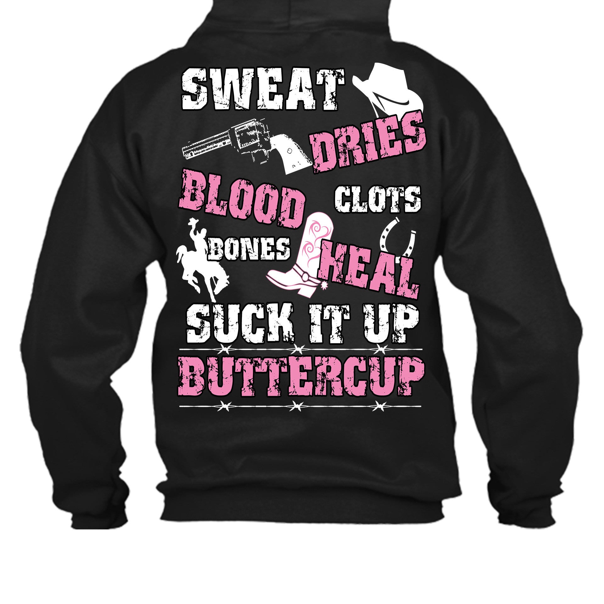 sweat dries blood clots bones heal hoodie