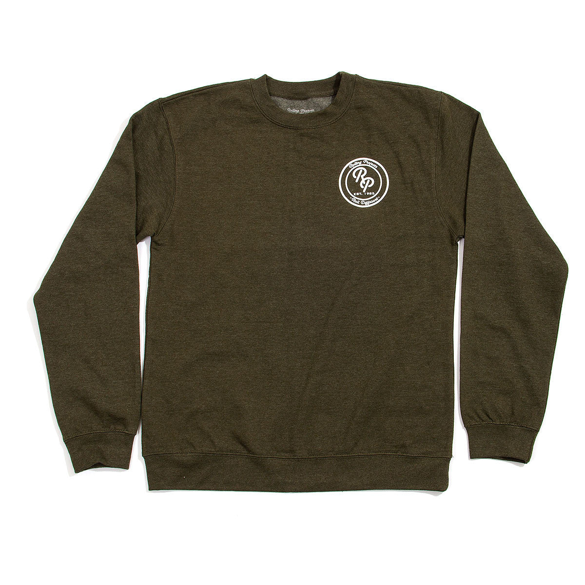 army green crew neck sweatshirt