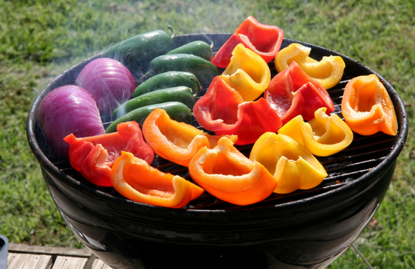 Veggies on grill