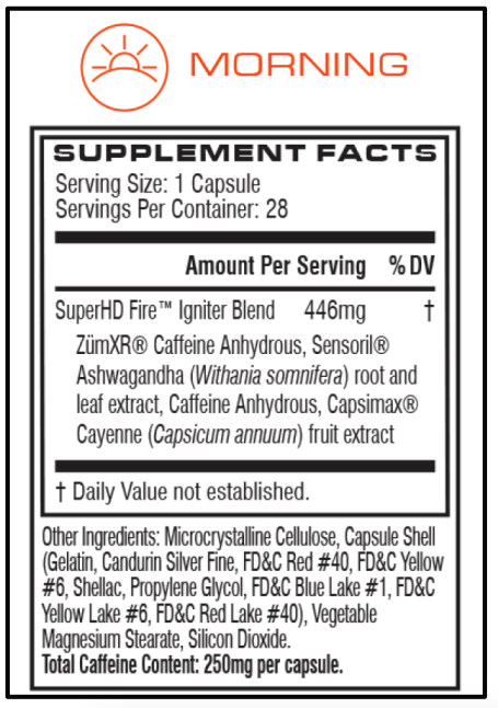 Cellucor Super HD Fire Formula