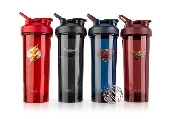 Set of 2 DC Comics Blender bottles! Batman & Wonder-woman! 26 oz