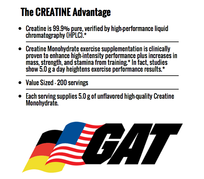 GAT Sport Creatine (300 gm) - RichesM Healthcare