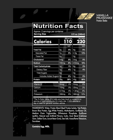 Redcon1 RC1 MRE Protein RTD Ready to Drink