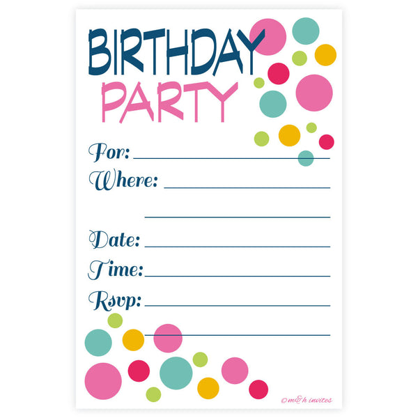 How To Fill Out An Invitation For Birthday 7