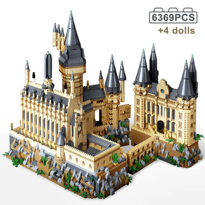 Micro Bricks City Creative Medieval Magic Castle Series School Architecture Palace Model Building Blocks Gifts Kid Assembly Toys
