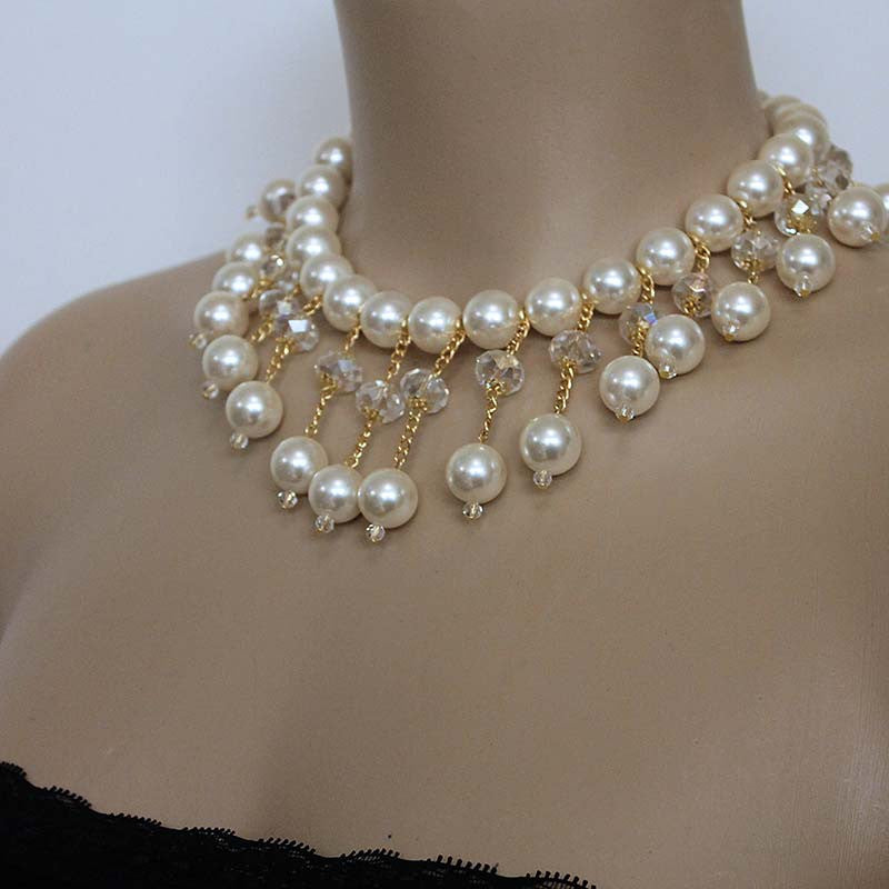 pearl jewellery necklace designs