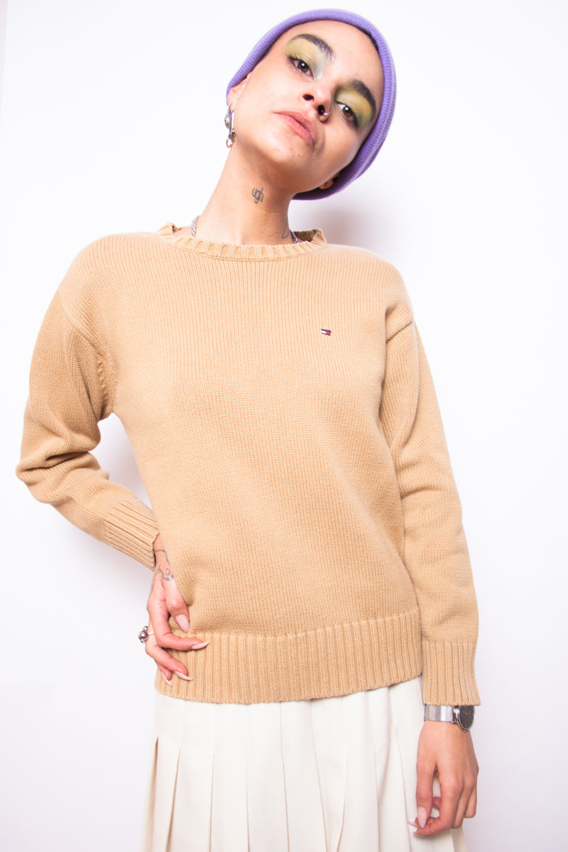 tommy hilfiger beige jumper