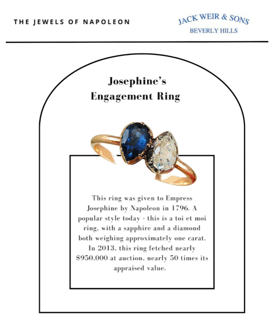 Josephines engagement ring