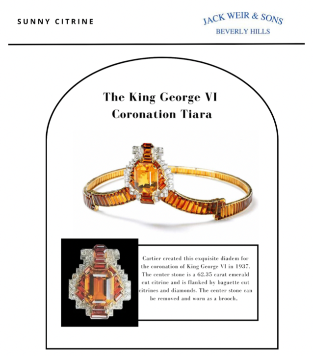 The King George the 5th Coronation tiara