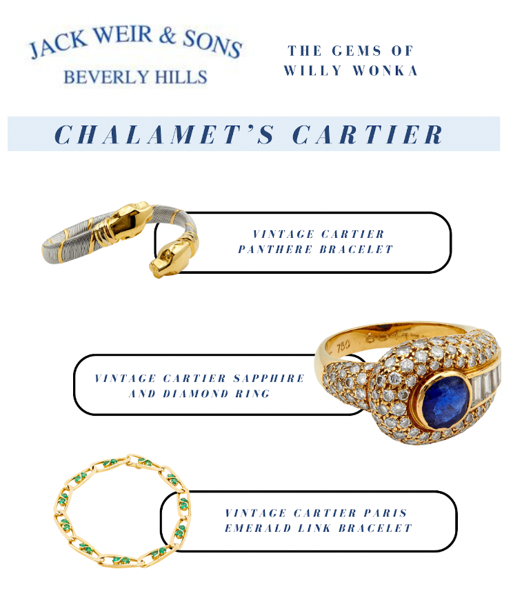 Timothy Chalamet's Cartier pieces