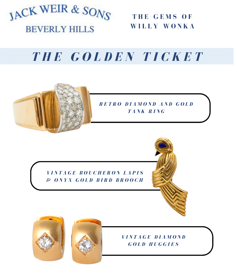 Gold jewelry pieces