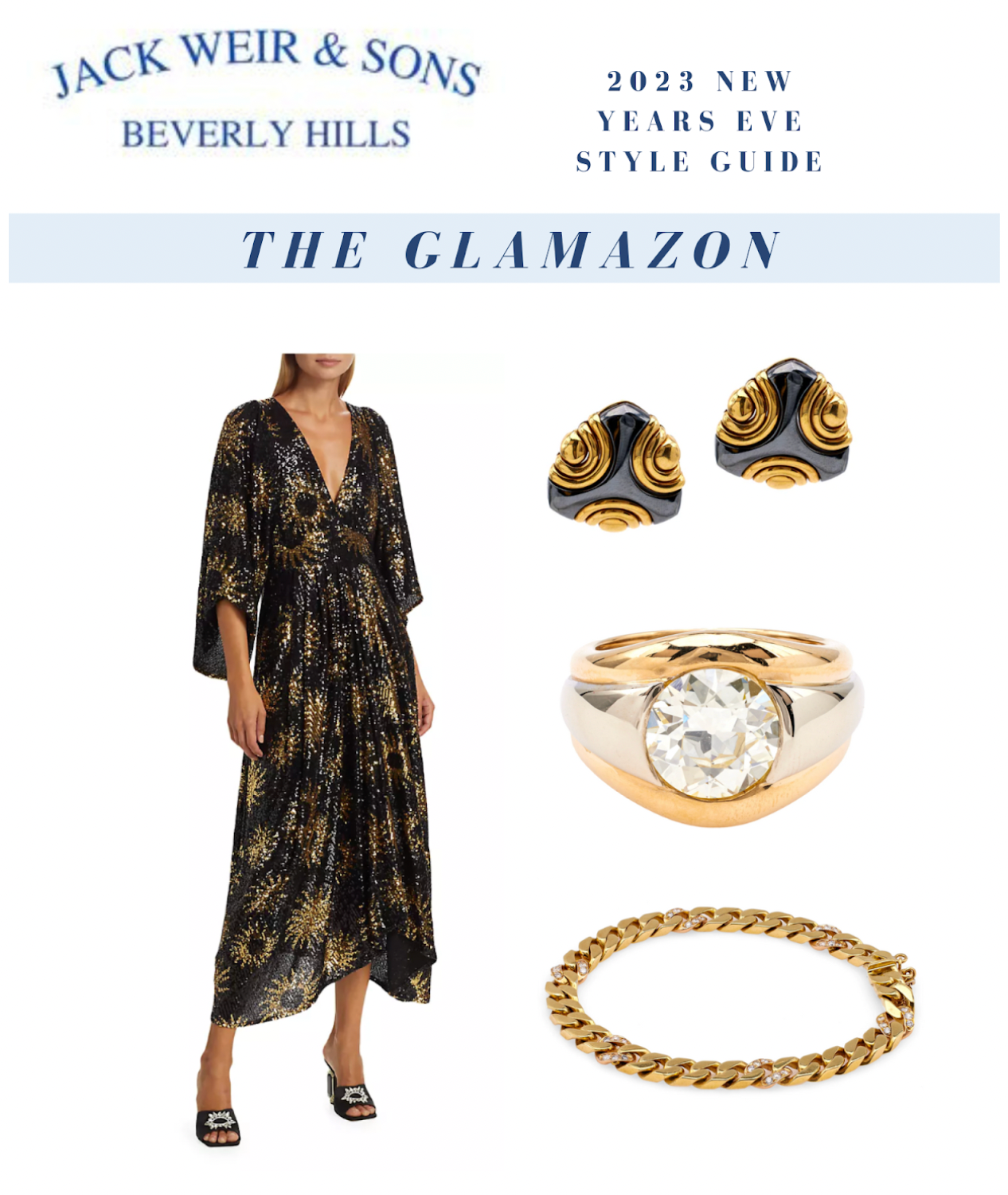 bvlgari earrings, diamond ring and gold bracelet