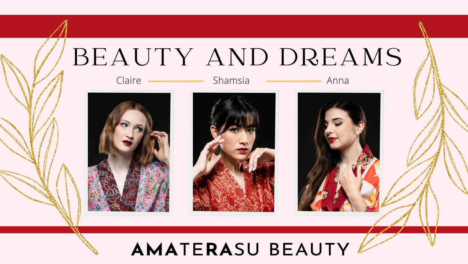 Check out all the beautiful images on our social media channels of these three stunning models from our latest Geisha-themed photoshoot from Amaterasu Beauty