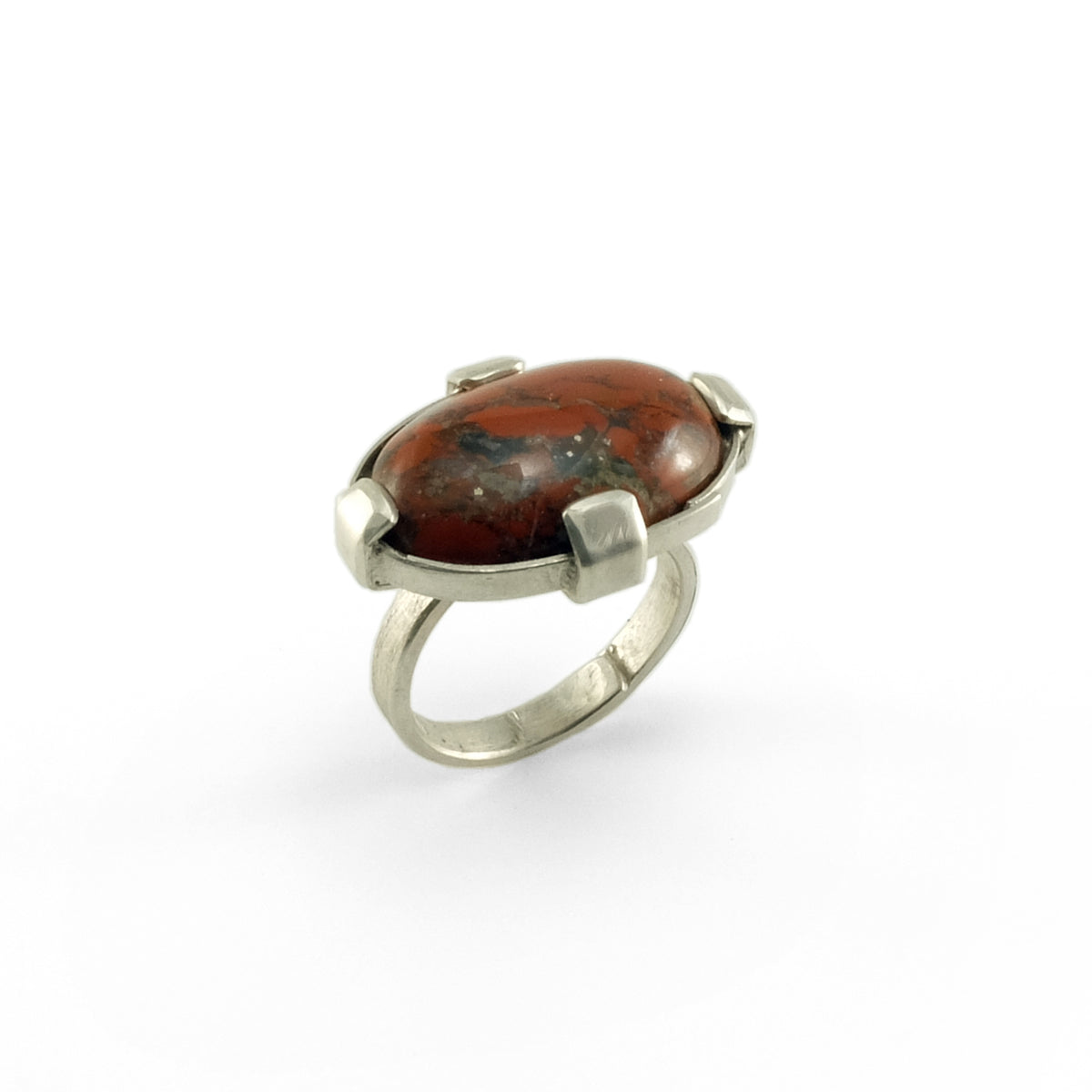 Boyer Ring with Red Iron Jasper – Nishnabotna