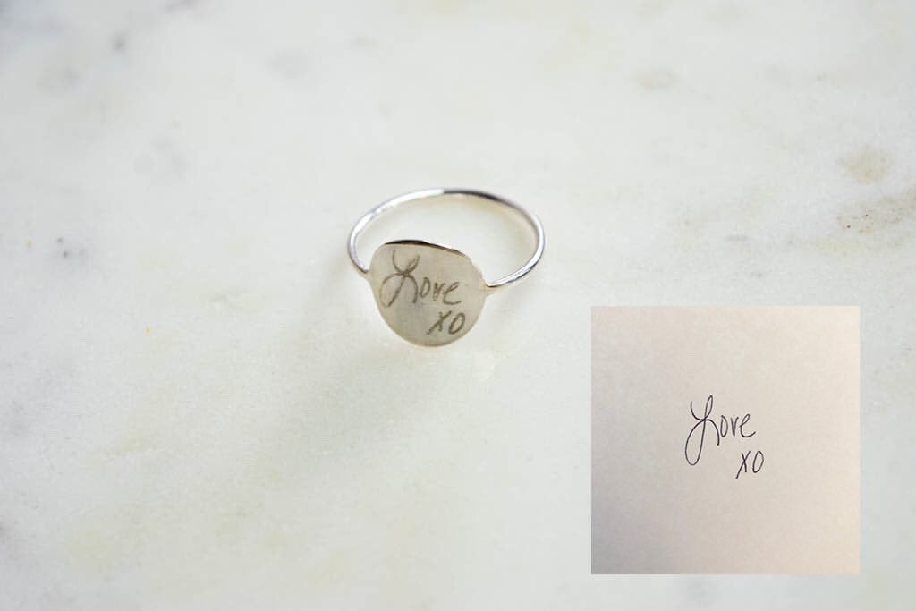 Custom Handwriting Ring