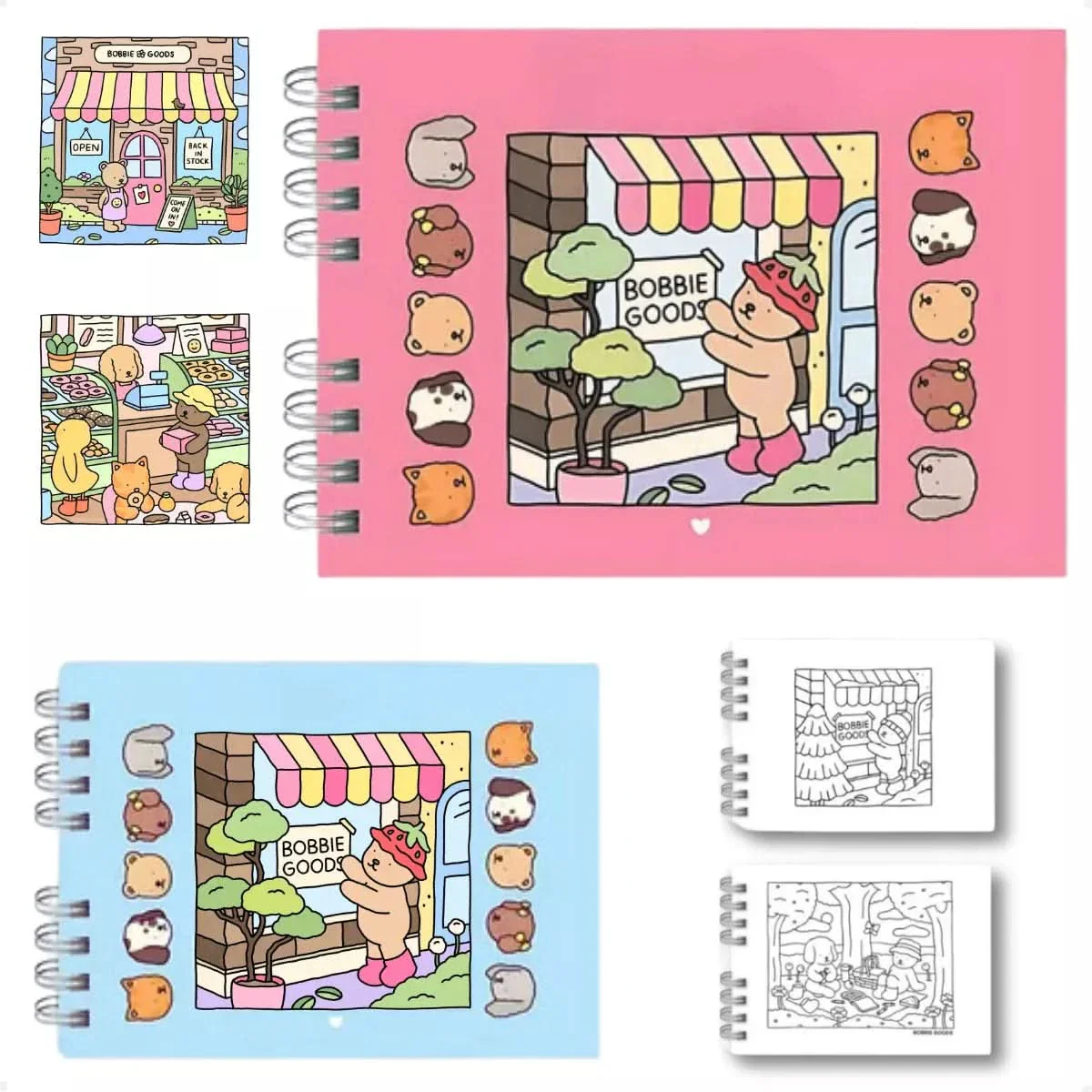 Kit 2 Livros Bobbie Goods Capa Dura + 80 Canetas Touch 5