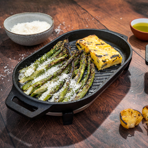 Ooni Cast Iron Sizzler Pan with Beech Wood Base - Bread Emporium