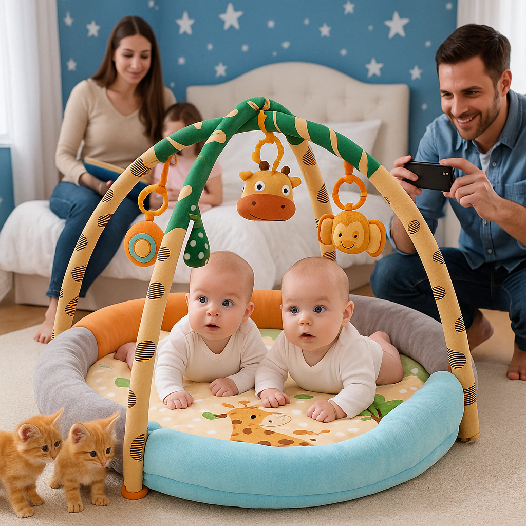 tapis-eveil-jumeux-heureux