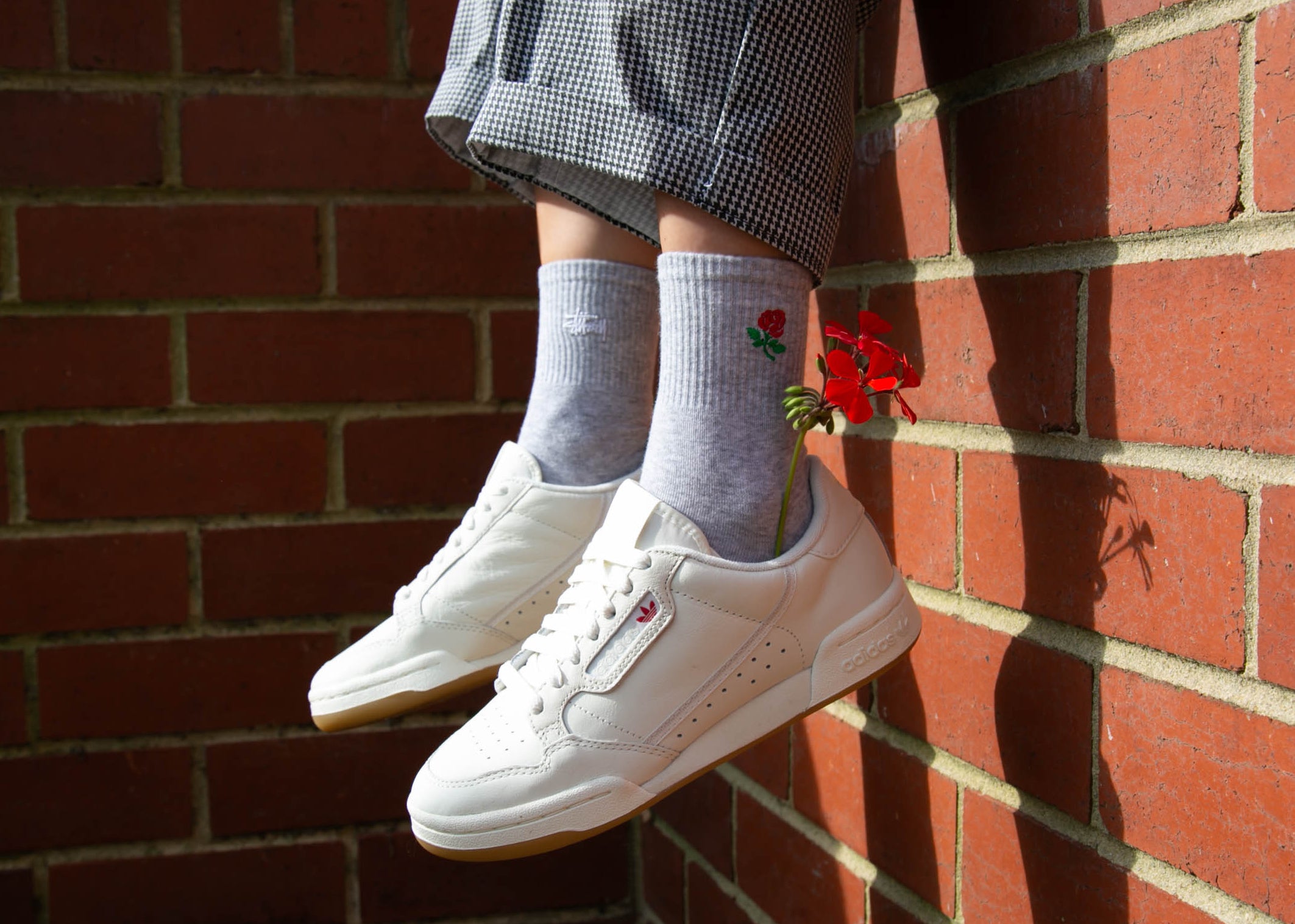 adidas originals continental 80 sneakers in white snakeskin with gum sole