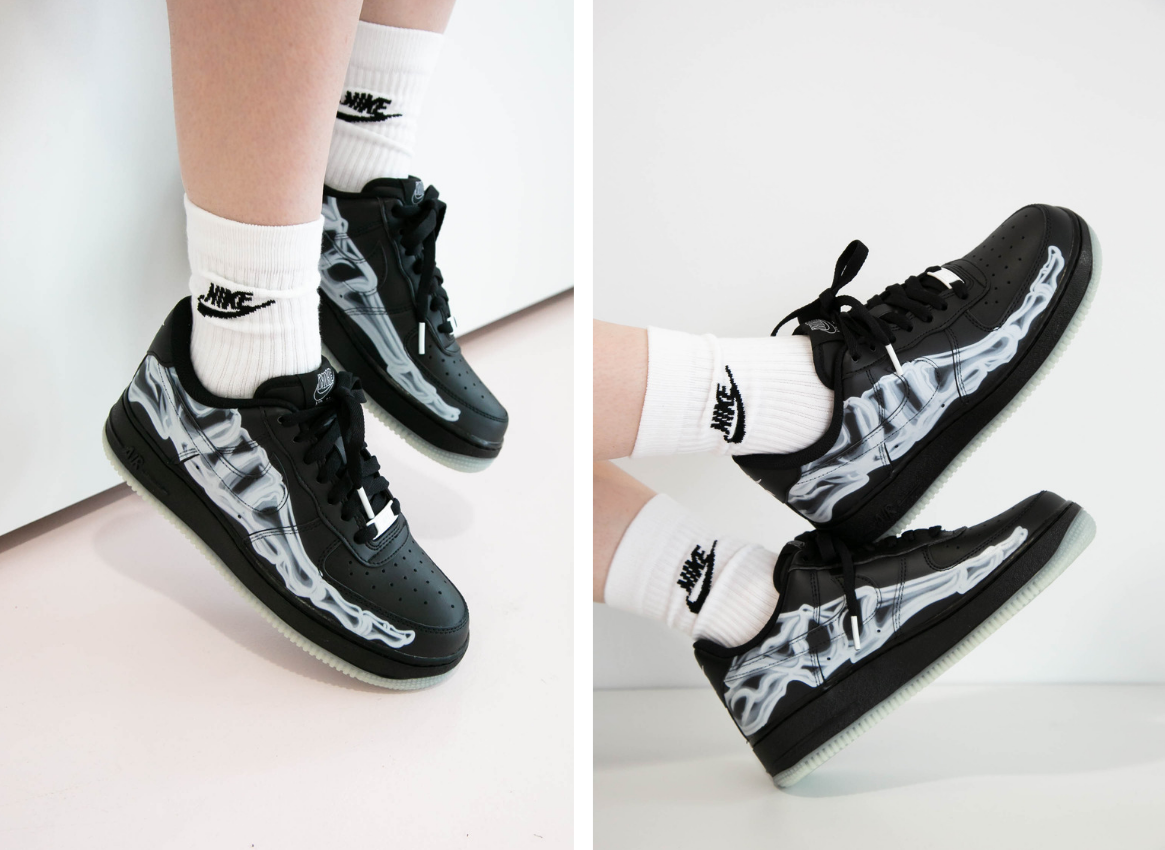 nike sportswear air force 1 7 skeleton qs