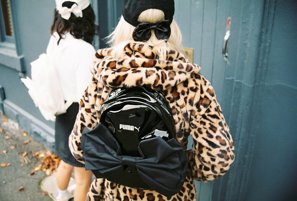 puma backpack with bow