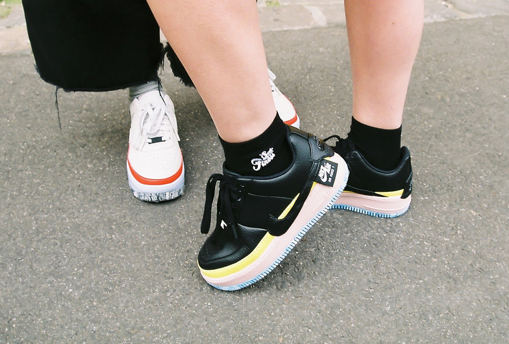 nike air force 1 jester black sonic yellow