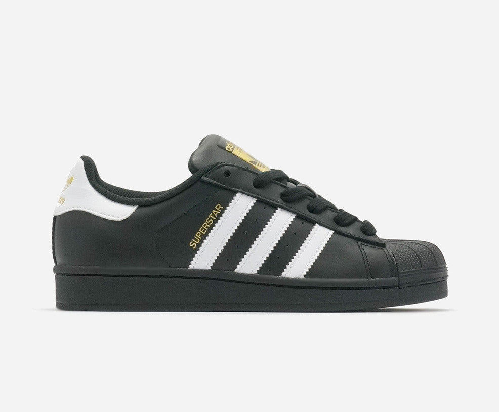 adidas black and white superstar womens