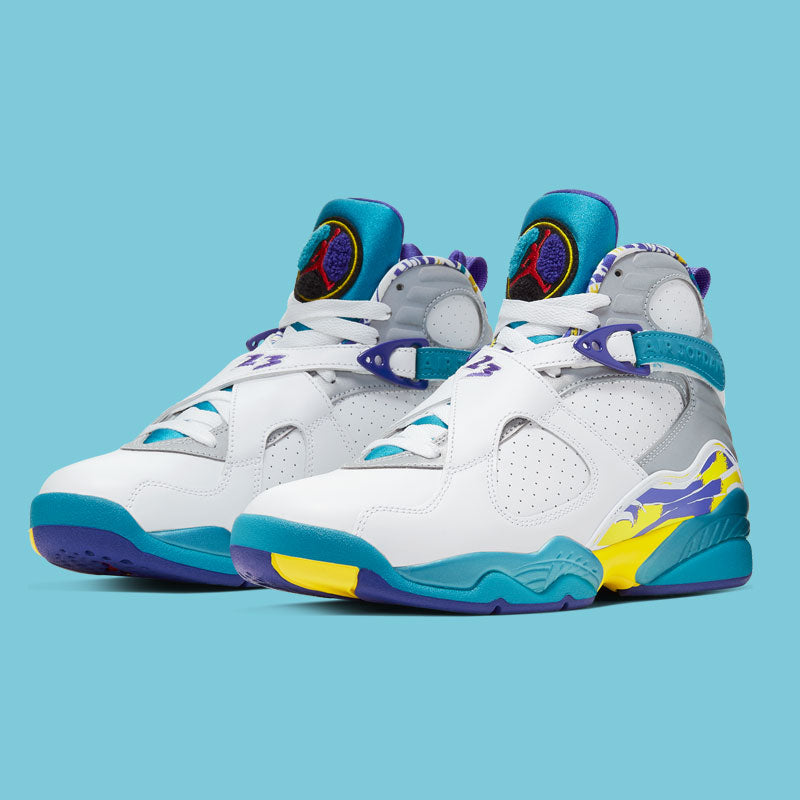 Nike Air Jordan 8 Retro 'Aqua' White/Varsity Red/Concord