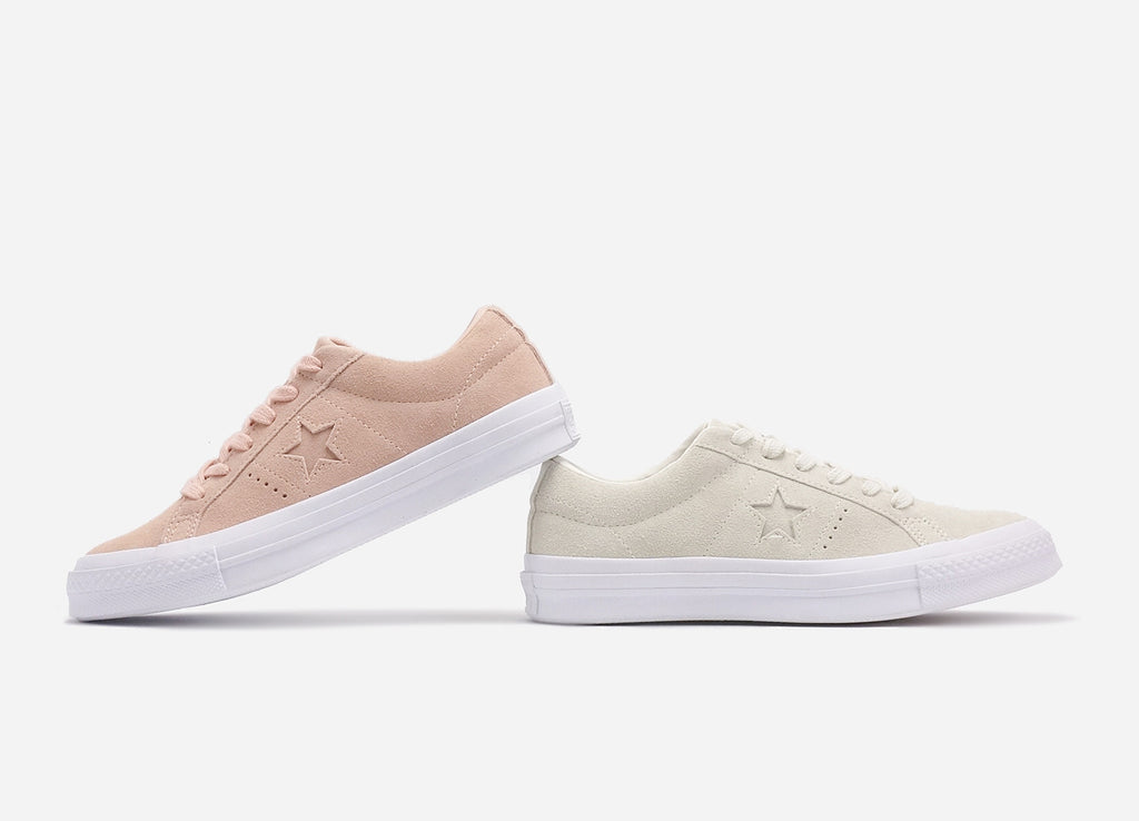 converse one star pink suede