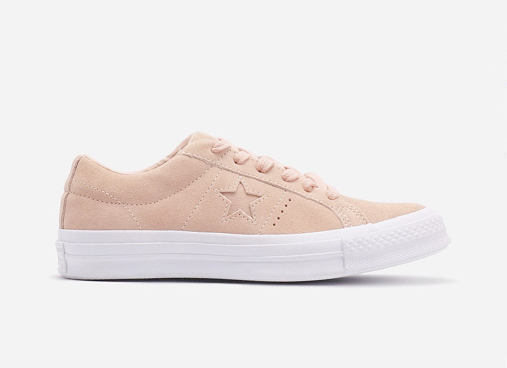 one star converse dusty pink