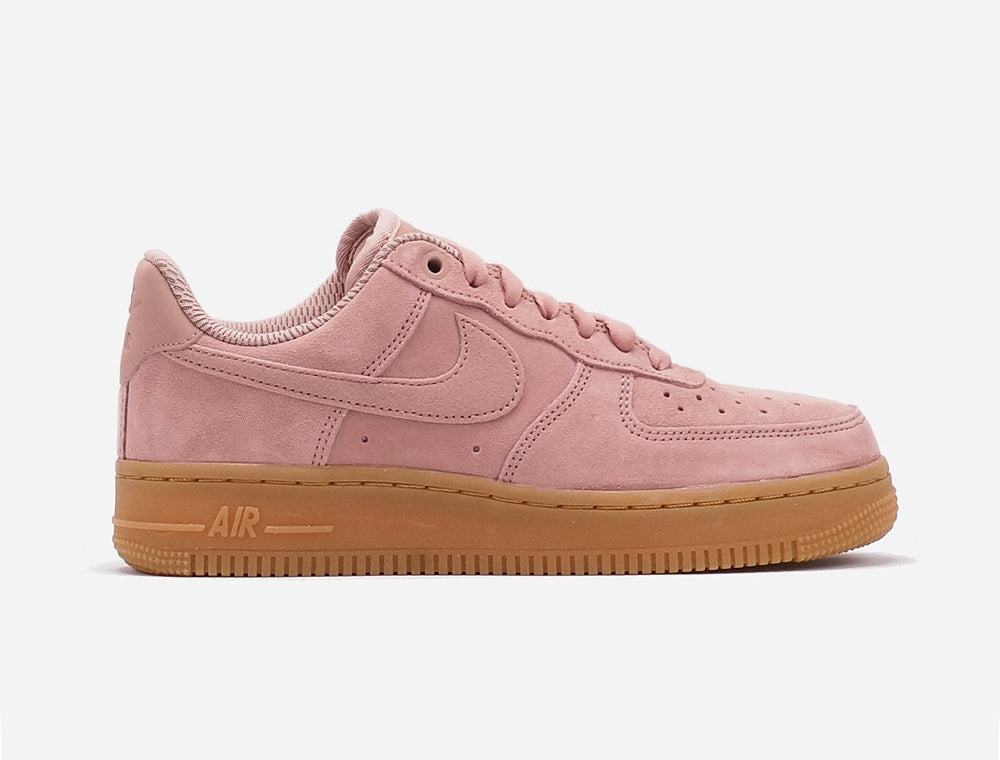 white air force with pink sole