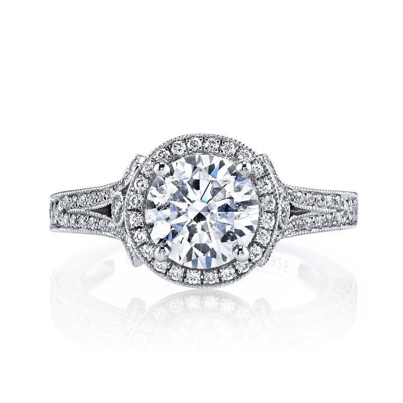 3 00ct Diamond Engagement Ring In 14k White Gold Bellagio Brillianteers