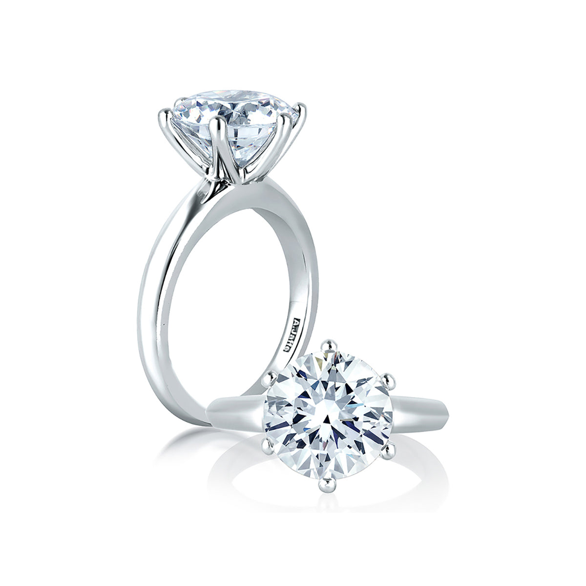 six prong solitaire diamond ring