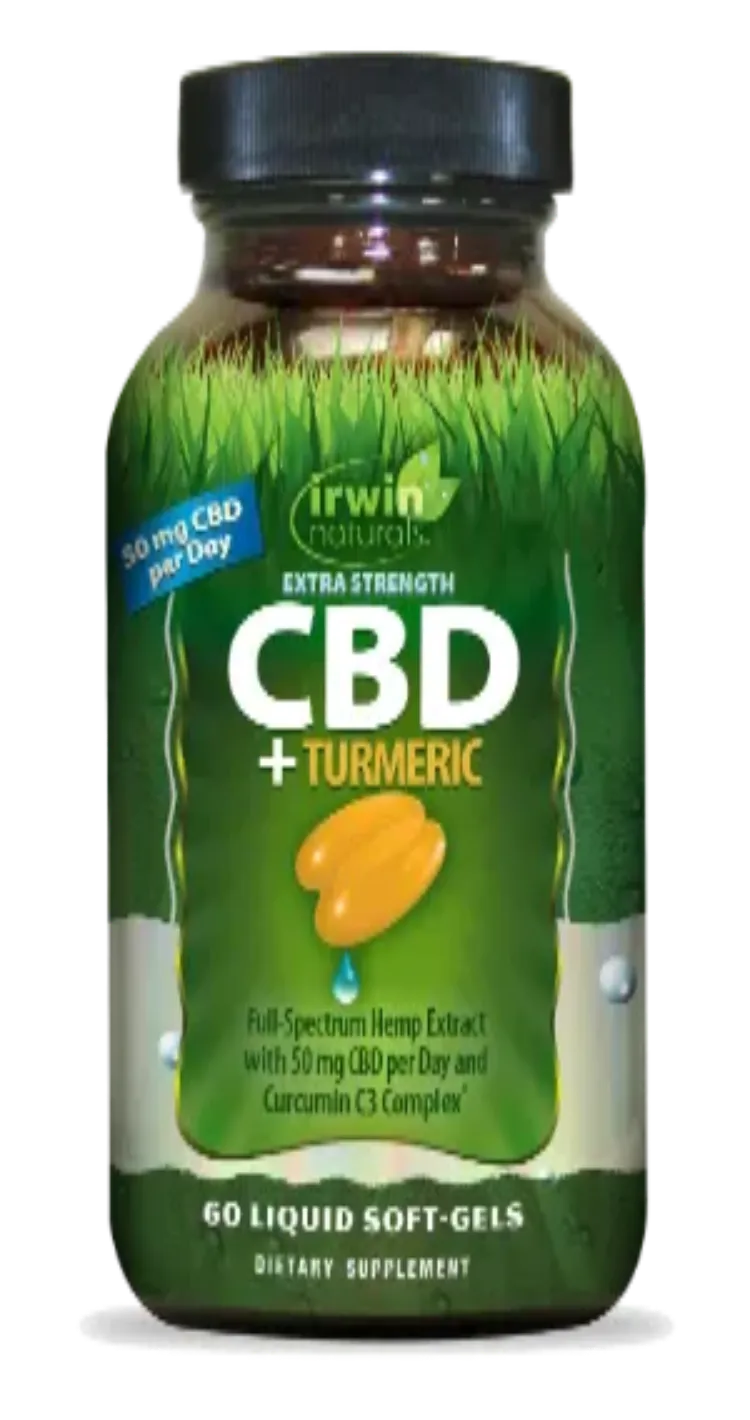 CBD +Turmeric Extra Strength 60 Liquid Soft Gels
