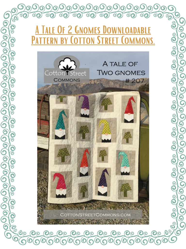 A Tale Of 2 Gnomes Downloadable Pattern by Cotton Street Commons.
