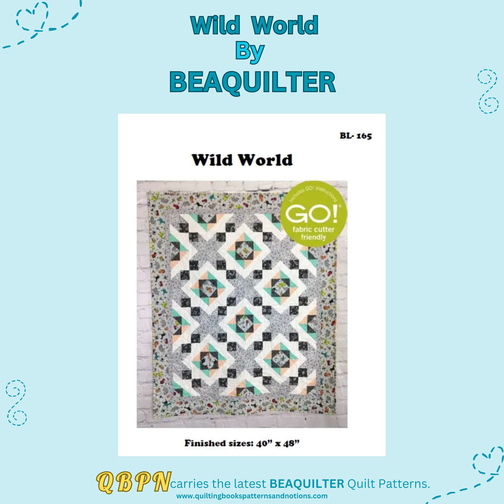 Wild World Downloadable Pattern, by Beaquilter Quilt Patterns.
