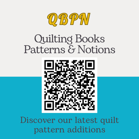 Shows QR code to scan for latest quilt patterns.