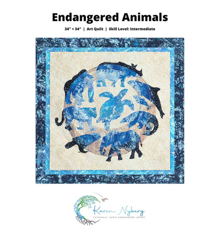 Endangered Animals Applique quilt Pattern
