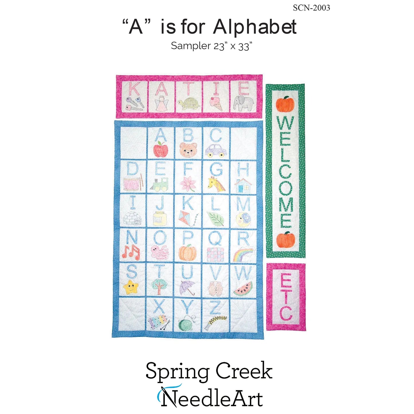 "A" is for Alphabet Quilt Pattern