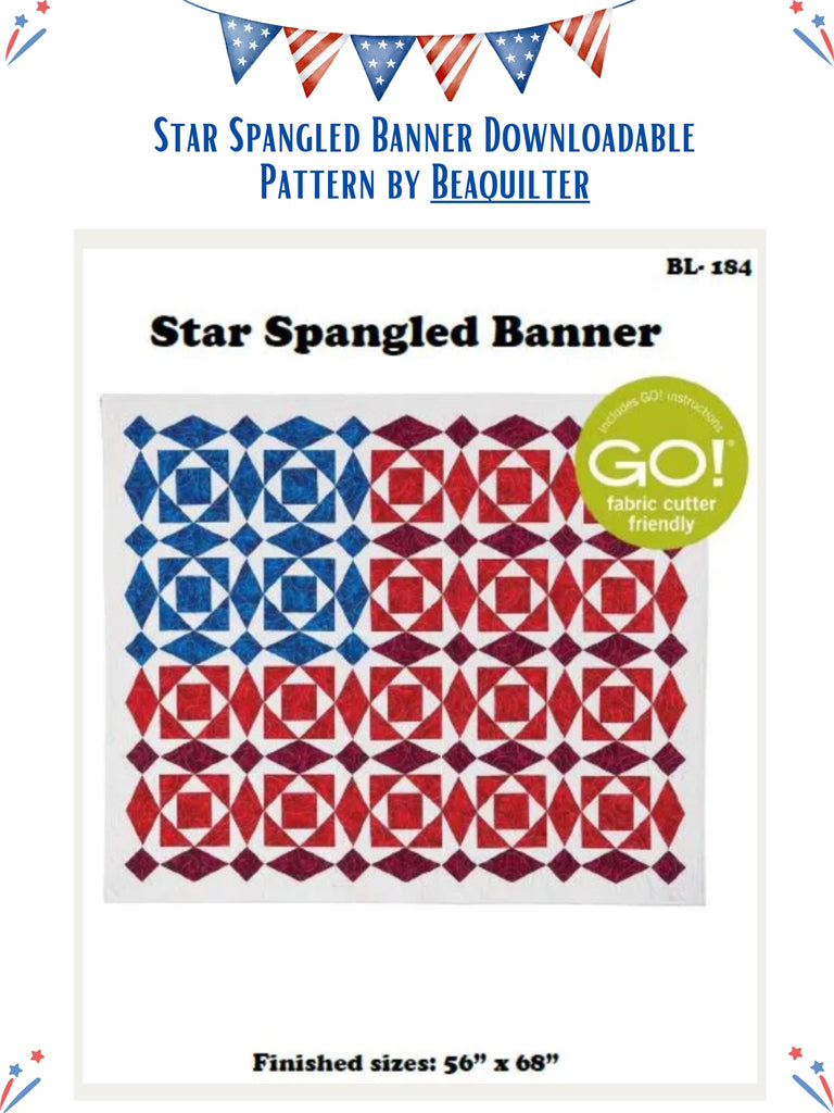 Star Spangled Banner Downloadable Pattern by Beaquilter Quilt Patterns