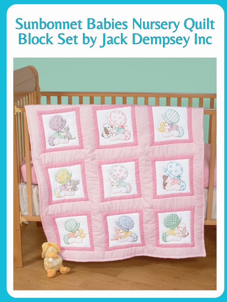 Sunbonnet Babies Nursery Quilt Block Set by Jack Dempsey Inc